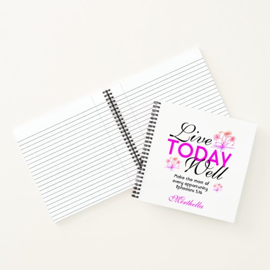 VANDAAG LEVEN GOED Christelijk Journal Notitieboek (Binnen)