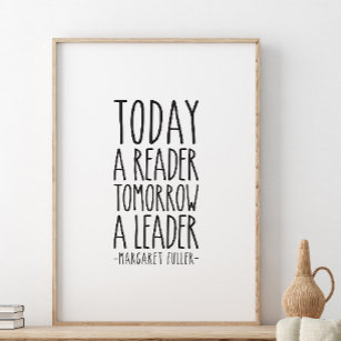 Vandaag lezer, morgen een leider, Margaret Fuller Poster