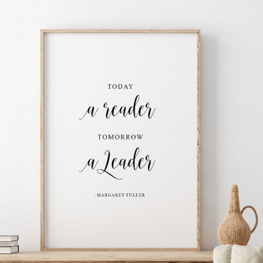 Vandaag lezer, morgen een leider, Margaret Fuller Poster