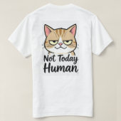Vandaag Mens T-shirt (Design achterkant)