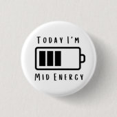 Vandaag... Midden-energie Ronde Button 3,2 Cm (Voorkant)
