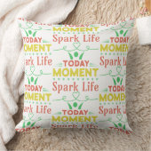 Vandaag moment, Spark Life Canvas tas Kussen (Deken)