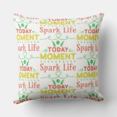 Vandaag moment, Spark Life Canvas tas Kussen (Achterkant)
