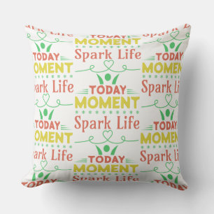 Vandaag moment, Spark Life Canvas tas Kussen