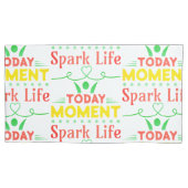 Vandaag moment, Spark Life Canvas tas Kussensloop (Voorkant-Links)