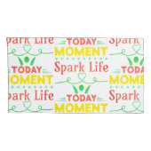 Vandaag moment, Spark Life Canvas tas Kussensloop (Achterkant-Rechts)