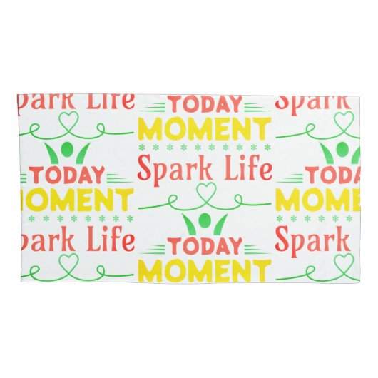 Vandaag moment, Spark Life Canvas tas Kussensloop (Achterkant-Rechts)