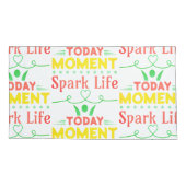 Vandaag moment, Spark Life Canvas tas Kussensloop (Achterkant-Links)