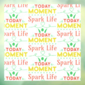 Vandaag moment, Spark Life Canvas tas Raamsticker (Vel 3)