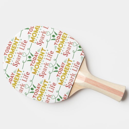 Vandaag moment, Spark Life Canvas tas Tafeltennisbatje (Zijkant)
