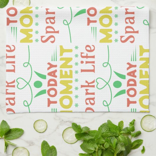 Vandaag moment, Spark Life Canvas tas Theedoek (Gevouwen)