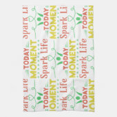 Vandaag moment, Spark Life Canvas tas Theedoek (Verticaal)