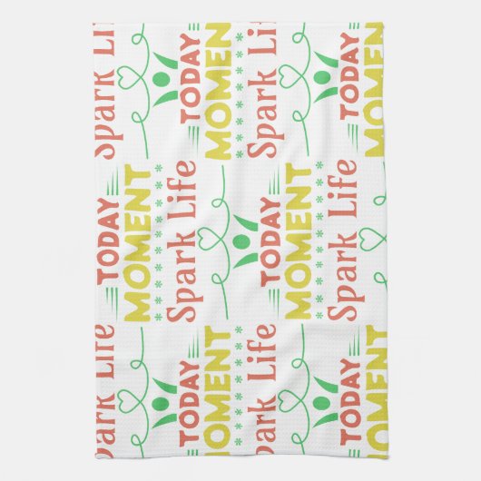 Vandaag moment, Spark Life Canvas tas Theedoek (Verticaal)