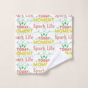 Vandaag moment, Spark Life Canvas tas Washandje