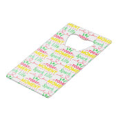 Vandaag Moment, Vonk het leven Creditkaart Flessenopener (Voorkant Gekanteld)