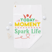 Vandaag Moment, Vonk het leven Golfhanddoek (Insitu)