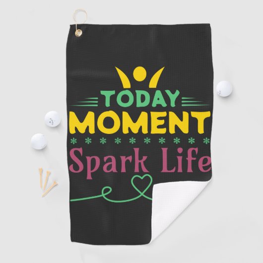 Vandaag Moment, Vonk het leven Golfhanddoek (Insitu)