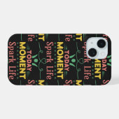 Vandaag Moment, Vonk het leven iPhone 15 Case (Achterkant horizontaal)