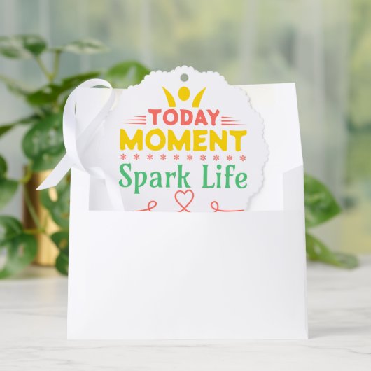 Vandaag Moment, Vonk het leven Ornament Kaart (Envelop)