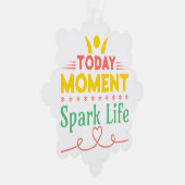 Vandaag Moment, Vonk het leven Ornament Kaart (Rechts)