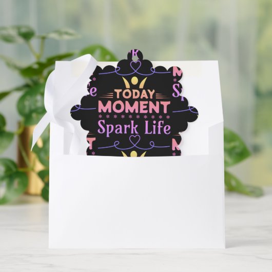 Vandaag Moment, Vonk het leven Ornament Kaart (Envelop)