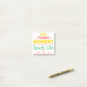 Vandaag Moment, Vonk het leven Post-it® Notes (Op bureau)