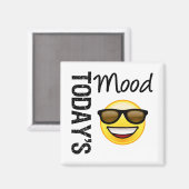 Vandaag Mood Emoticon Cool met tinten Magneet (Voorkant / Achterkant)