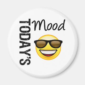 Vandaag Mood Emoticon Cool met tinten Magneet