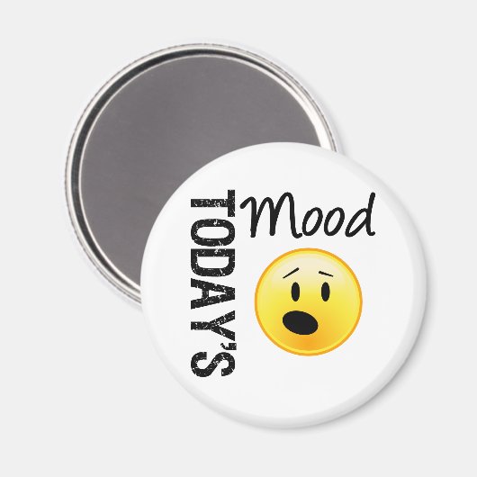 Vandaag Mood Emoticon OMG Magneet (Voorkant / Achterkant)