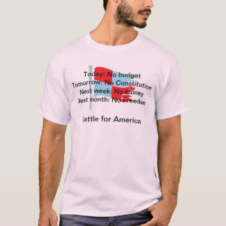Vandaag: Morgen geen budget: Geen grondwet. . . T-shirt