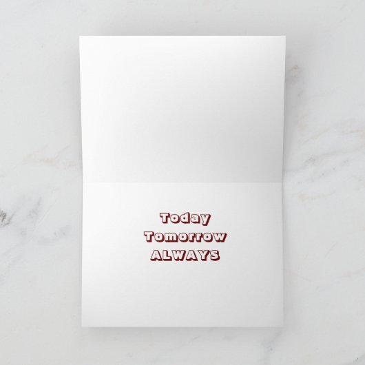 *VANDAAG MORGEN JULLIE ALTIJD! KAART (Binnen)