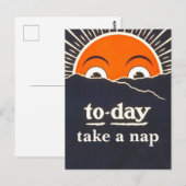 Vandaag, neem een dutje  Briefkaart (Voorkant / Achterkant)