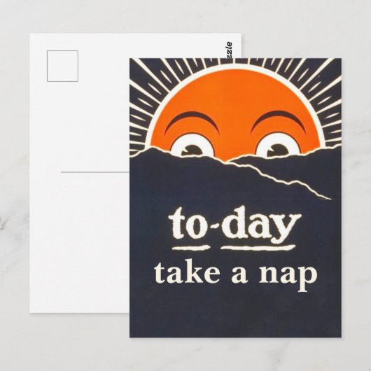 Vandaag, neem een dutje  Briefkaart (Voorkant / Achterkant)