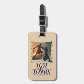 "Vandaag niet" Arya Stark vs. De nachtkoning Bagagelabel (Voorkant verticaal)