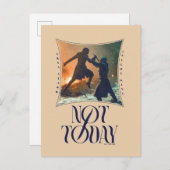 "Vandaag niet" Arya Stark vs. De nachtkoning Briefkaart (Voorkant / Achterkant)