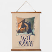 "Vandaag niet" Arya Stark vs. De nachtkoning Hangend Wandkleed (Voorkant)