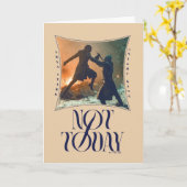 "Vandaag niet" Arya Stark vs. De nachtkoning Kaart (Gele Bloem)