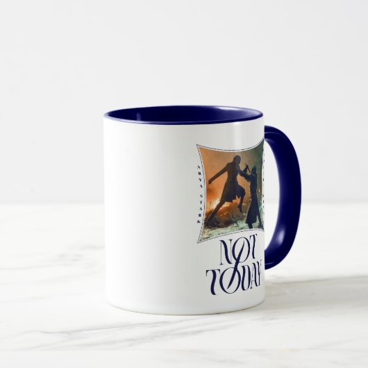 "Vandaag niet" Arya Stark vs. De nachtkoning Mok (Voorkant rechts)