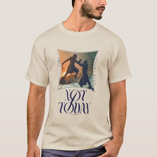 "Vandaag niet" Arya Stark vs. De nachtkoning T-shirt (Voorkant)