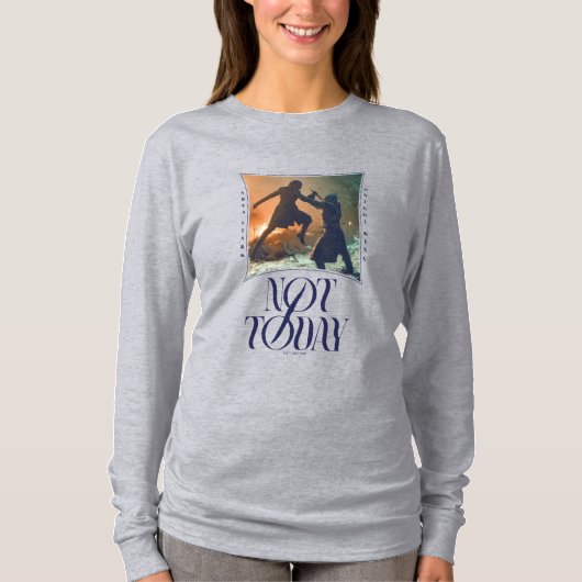 "Vandaag niet" Arya Stark vs. De nachtkoning T-shirt (Voorkant)
