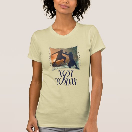 "Vandaag niet" Arya Stark vs. De nachtkoning T-shirt (Voorkant)