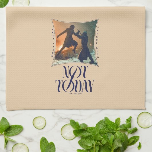 "Vandaag niet" Arya Stark vs. De nachtkoning Theedoek (Gevouwen)