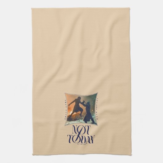 "Vandaag niet" Arya Stark vs. De nachtkoning Theedoek (Verticaal)