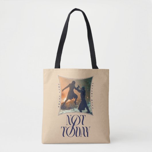 "Vandaag niet" Arya Stark vs. De nachtkoning Tote Bag (Voorkant)