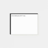 Vandaag niet erg druk voelen Fun Work Quote Post-it® Notes (Voorkant)
