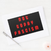 Vandaag niet fascisme rechthoekige sticker (Envelop)
