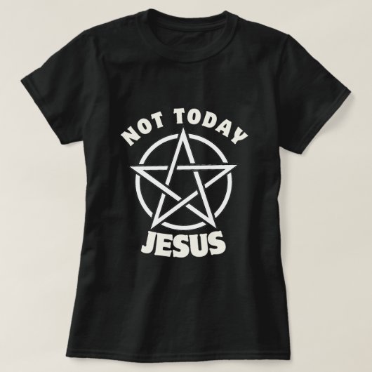 Vandaag niet het T-shirt van Jezus (Design voorkant)