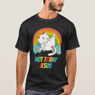 Vandaag niet Jezus Duivel aanbidden Grappige Satan T-shirt