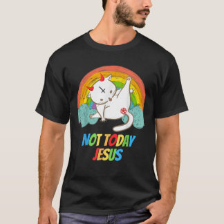 Vandaag niet Jezus Duivel aanbidden Grappige Satan T-shirt