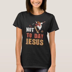Vandaag niet Jezus Satan Goat Satanic Rainbow Sata T-shirt